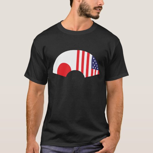 Japan-Amerikaanse Fan T-Shirt (Voorkant)