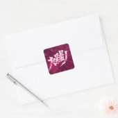 Japan anime letters vierkante sticker (Envelop)