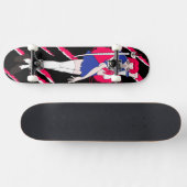 Japan Anime Pink Schoolgirl Scratched Persoonlijk Skateboard (Horizontaal)