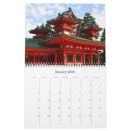 japan-architectuur kalender (Jan 2026)