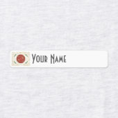 Japan Art Deco Flag | Custom Iron-On Name Label (Design 1)