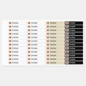 Japan Art Deco Flag | Custom Iron-On Name Label (Vel)