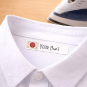 Japan Art Deco Flag | Custom Iron-On Name Label