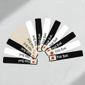 Japan Art Deco Flag | Custom Waterproof Name Label