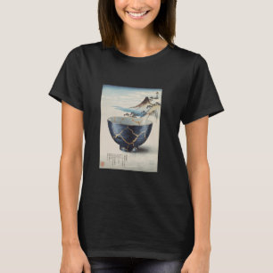 Japan Art Kintsugi Repair Pot Goud Japanse Cultuur T-shirt