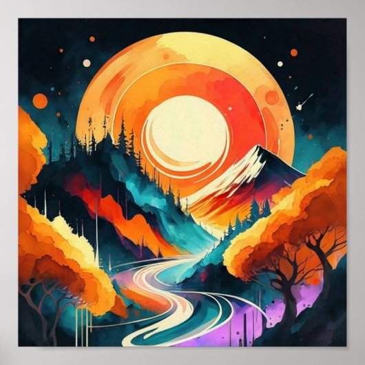 Japan Art Street Poster (Voorkant)