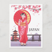 Japan Art Vintage Travel Illustratie Briefkaart (Voorkant)