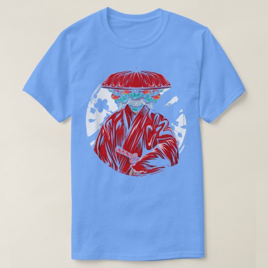 Japan Art Warrior Kendo Ninja Samurai Shinobi Kata T-shirt (Design voorkant)