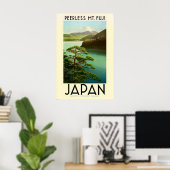 Japan Azië Mount Fuji Vintage Reisposter Poster (Thuiskantoor)