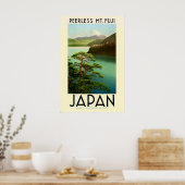 Japan Azië Mount Fuji Vintage Reisposter Poster (Keuken)