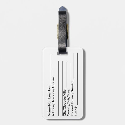 Japan Bagagelabel (Achterkant verticaal)