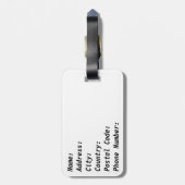 Japan Bagagelabel (Achterkant verticaal)