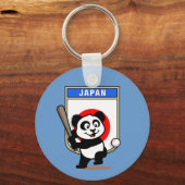 Japan Baseball Panda Sleutelhanger (Voorkant)