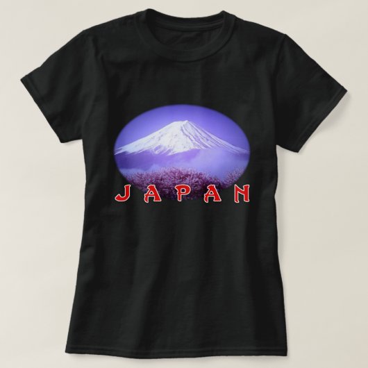 Japan Berg Fuji gestileerd T-shirt (Design voorkant)