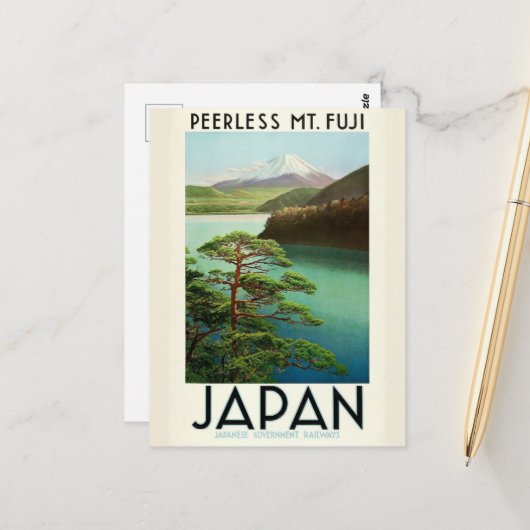  - Japan - berg Fuji - reizen Briefkaart (Voorkant / Achterkant in situ)