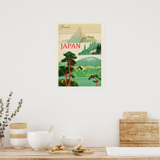 - Japan - berg Fuji - reizen Poster (Keuken)