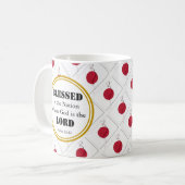 JAPAN Blessed Nation Monogram Christelijk Koffiemok (Voorkant links)