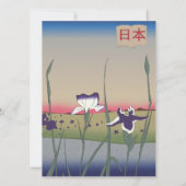 Japan bloemen in vintage stijl (Achterkant)