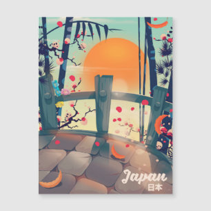 Japan Bloesem vakantieposter Japan Bloesem