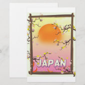 Japan Bloesemtuin Briefpapier (Voorkant / Achterkant)