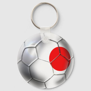 Japan Blue Samurai Soccer Team fans bal Sleutelhanger