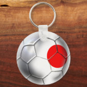 Japan Blue Samurai Soccer Team fans bal Sleutelhanger (Voorkant)