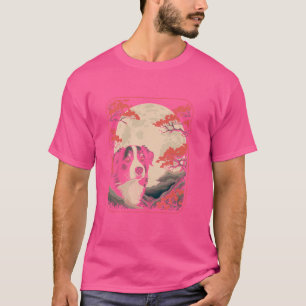 Japan Border Collie Pet - Hondenras Cherry Blossom T-shirt