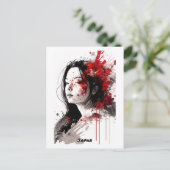 Japan Briefkaart - Portret - Vrouwenwereld (Staand voorkant)