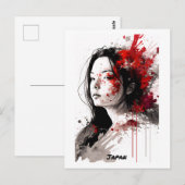 Japan Briefkaart - Portret - Vrouwenwereld (Voorkant / Achterkant)
