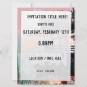 Japan Building setting sun poster Kaart (Achterkant)