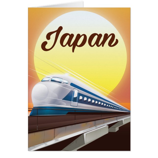 Japan Bullet Train-reisposter (Voorkant)