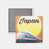Japan Bullet Train-reisposter Magneet (Voorkant / Achterkant)