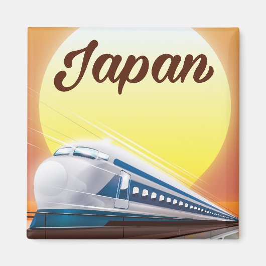 Japan Bullet Train-reisposter Magneet (Voorkant)