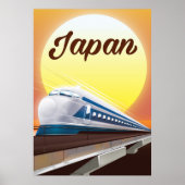 Japan Bullet Train-reisposter Poster (Voorkant)
