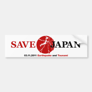 Japan-Bumpersticker opslaan Bumpersticker