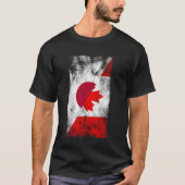 Japan Canada Vlaggen - Japans Canadees T-shirt (Voorkant)