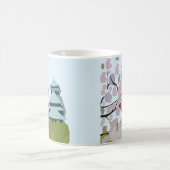 Japan Cherry Blossom Geisha Kimono Koffiemok (Center)