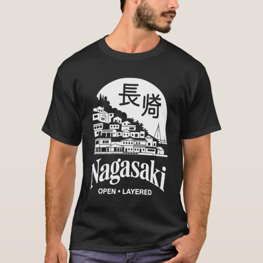Japan city Nagasaki T-shirt (Voorkant)