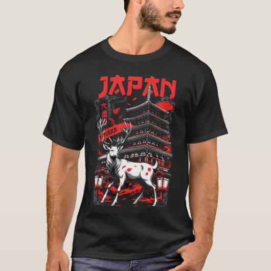 Japan city Nara T-shirt (Voorkant)