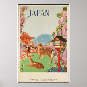 Japan City Travel Classic Poster jaren '30
