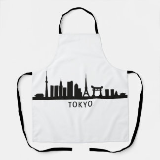 Japan Cityscape Travel | Tokyo Skyline Silhouette Schort