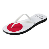 JAPAN COLORS: Japanse vlag Teenslippers (Schuin)