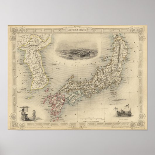 Japan & Corea Poster (Voorkant)