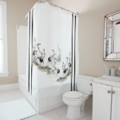Japan Crane Birds Animal Wetlands Shower Curtain Douchegordijn (In situ)