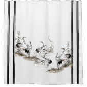 Japan Crane Birds Animal Wetlands Shower Curtain Douchegordijn (Voorkant)