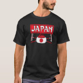 Japan Curling Broom Ice Sports Japans Japan Flag T-shirt (Voorkant)