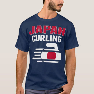 Japan Curling Rock Sport Fans Japanese Winter Spor T-shirt