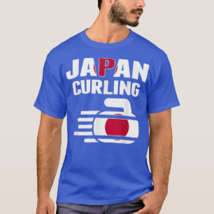Japan Curling Rock Sport ventileert Japanse winter T-shirt