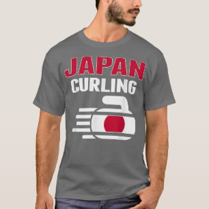 Japan Curling Rock Sport ventileert Japanse winter T-shirt