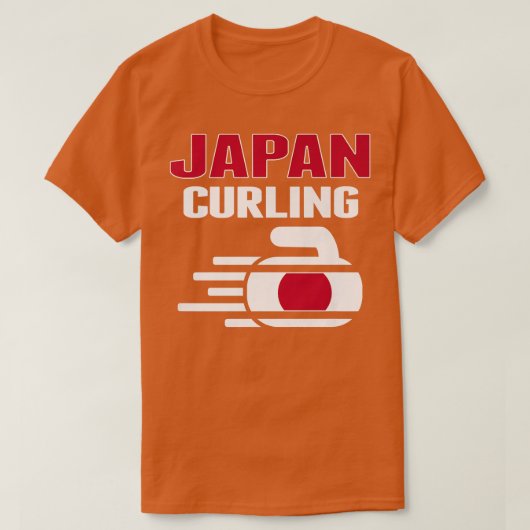 Japan Curling Team Fans Jersey Japanse Winter Spo T-shirt (Design voorkant)